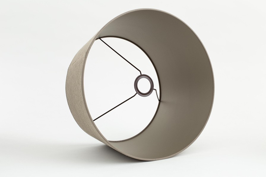 Flamant Lindro, Lampshade, Natural And Silver, Cylinder, 40 Cm Hot