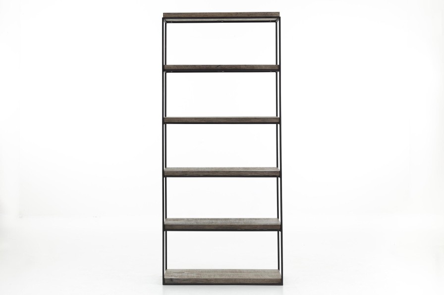 Flamant Urban, Rack, Oak And Metal, Dark Brown Clearance