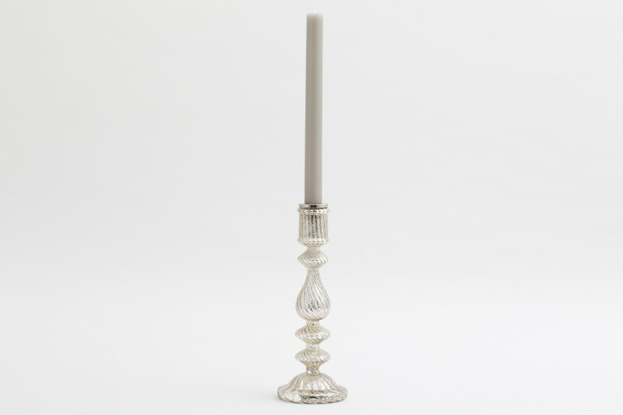 Flamant Gideon, Candlestick, Mercury Glass, L Wholesale