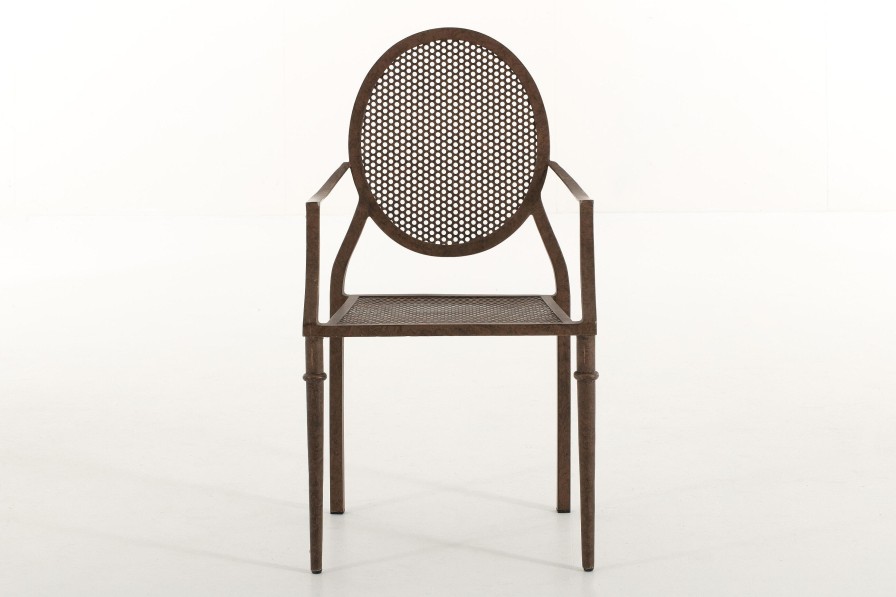 Flamant Mary, Garden Armchair, Rust Finish, Metal Hot