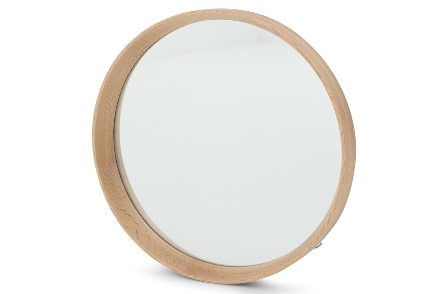 Flamant Lucente, Mirror, Oak, Round, 33Cm Online