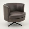 Flamant Marchetti, Armchair, Leather Black, Rotatable Clearance