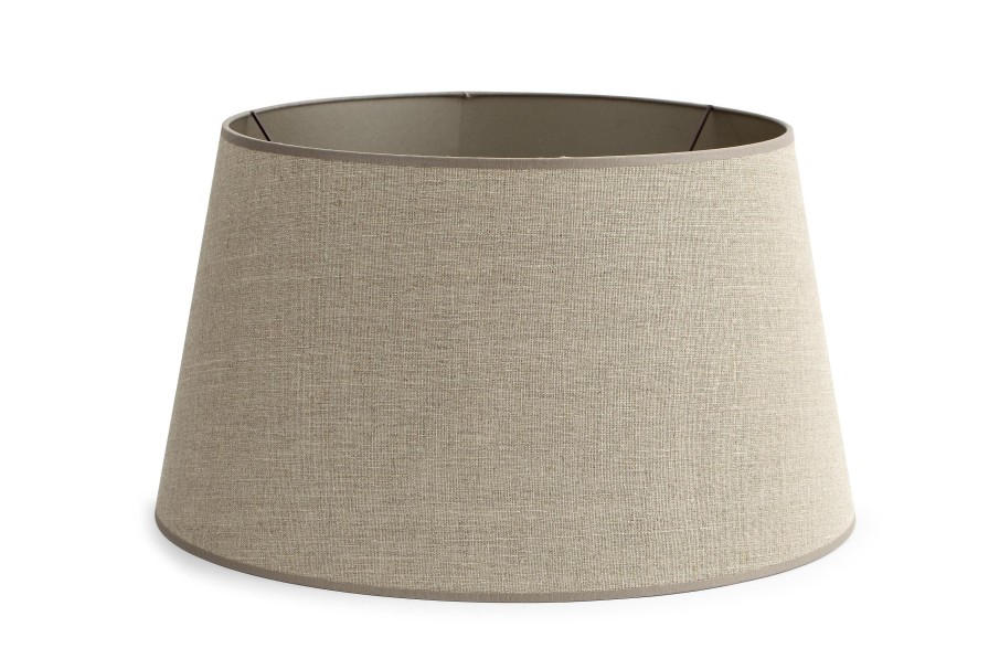 Flamant Lindro, Lampshade, Natural And Silver, Cylinder, 50 Cm Clearance