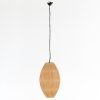Flamant Aimee, Pendant Lamp, Raffia And Iron, L Hot