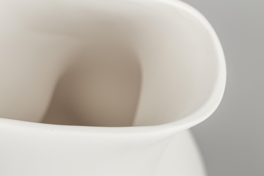 Flamant Lorena, Vase, Ceramic, White, Model 1 Best