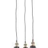 Flamant Cirino, Pendant Lamp, Black, 3 Shades Clearance