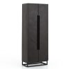 Flamant Lana, Cabinet, Dark Brown, 2 Doors Online