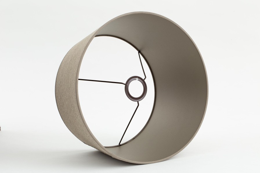 Flamant Lindro, Lampshade, Natural And Silver, Cylinder, 35 Cm Online