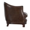 Flamant Melbury, Club Armchair, Dark Brown, Leather Hot