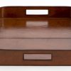 Flamant Manhattan, Tray, Brown Leather Hot