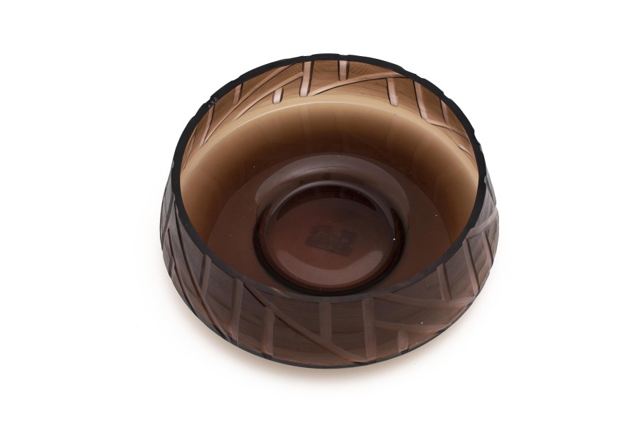 Flamant Jelger, Bowl, Glass, Smoke/Mauve, S Clearance