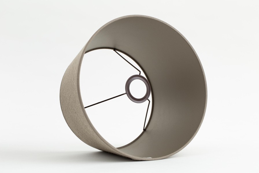 Flamant Lindro, Lampshade, Natural And Silver, Cylinder, 30 Cm Best